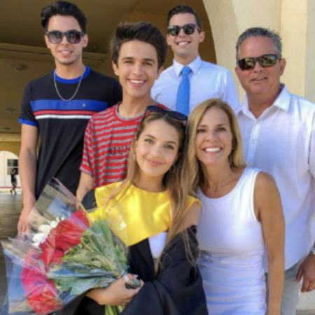 Brent Rivera with his family.